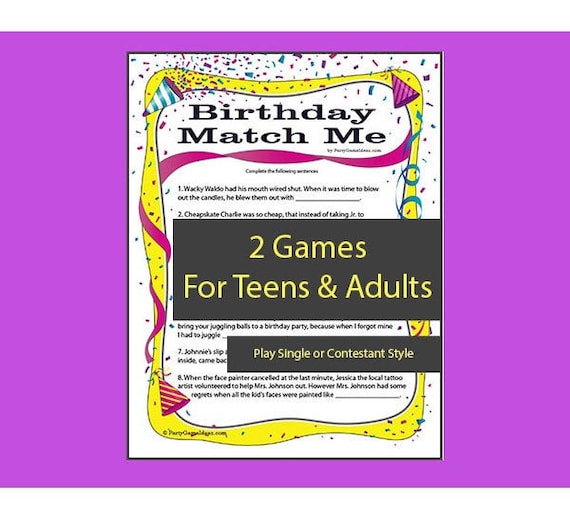 Birthday Sport Me - Printable Activity Match for Grownup and Teenager Birthday Functions - Birthday Get together Video games picture about Printable Match Game referred to as Birthday Activity Me - Printable Video game Recreation for Grownup and Teenager Birthday Get-togethers - Birthday Social gathering Online games