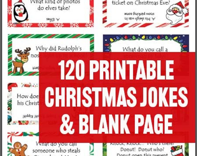 120 Christmas Jokes for Kids, Printable Christmas Lunch Box Jokes ...