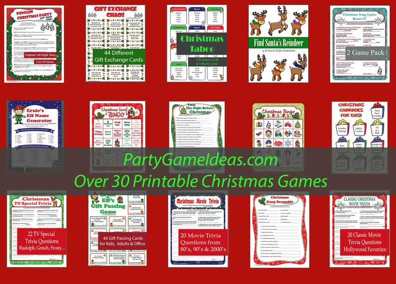 Christmas Drink If Game - Printable Adult Party Game Drink If Game ...