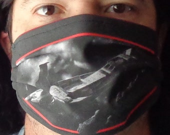 Slough Feg Traveller gezichtsmasker 100% katoen, verstelbare oorlussen