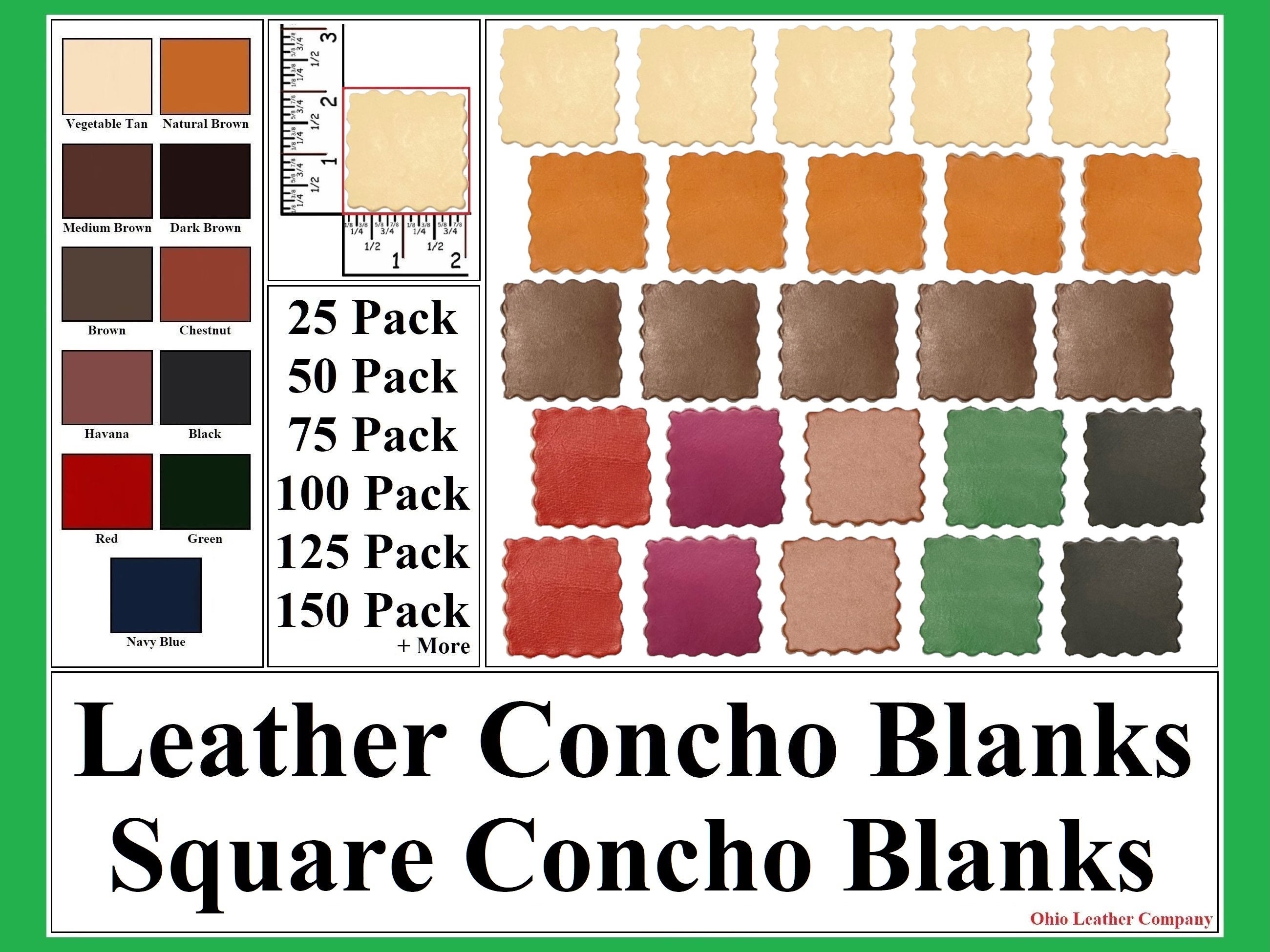 Leather Concho Blanks