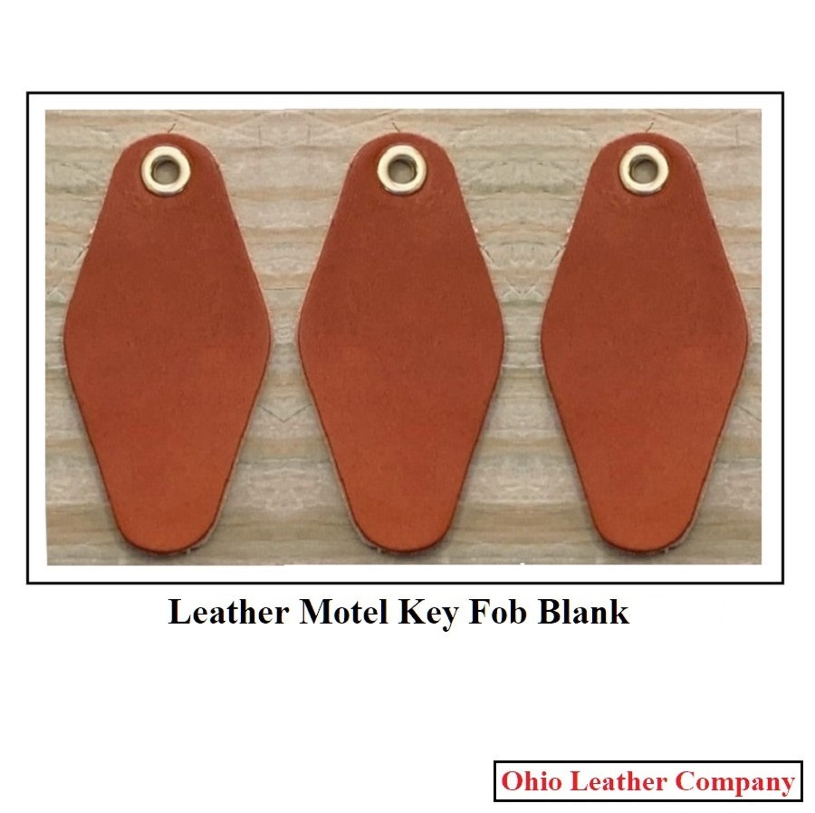 thumbnail image 2 of Natural Leather Blank Keyring – Unbranded Craft Leather Keychain Made In Germany 2 of 4