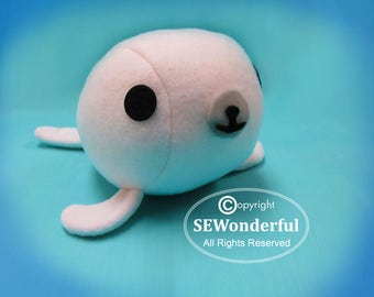 Seal Plushie Sewing Pattern PDF