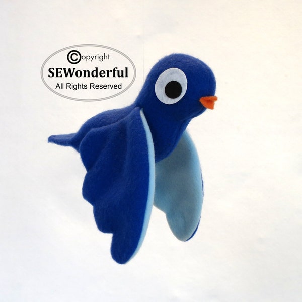 Bird Stuffed Animal Plushie Sewing Pattern PDF