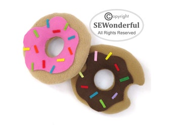 Donut Stuffed Animal Plushie Sewing Pattern PDF