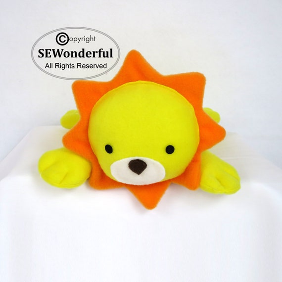 stuffed lion sewing pattern