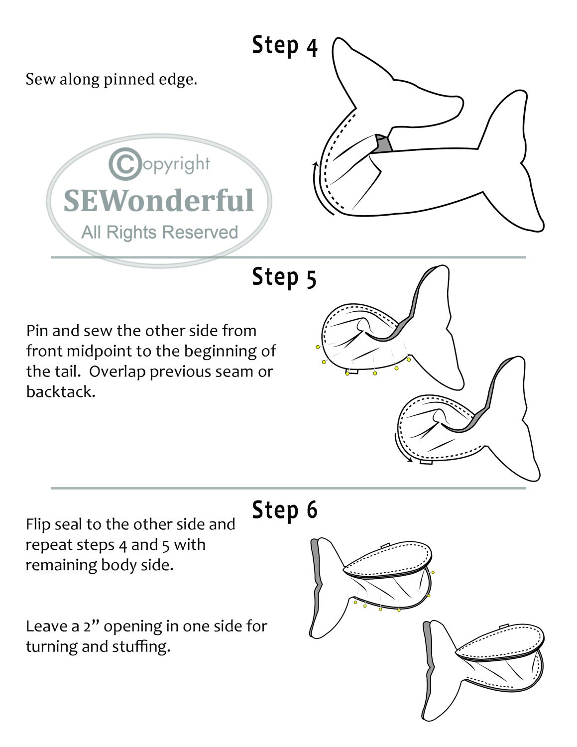 free seal sewing pattern