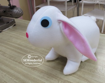 Bunny Rabbit Plush Stuffed Animal Sewing Pattern PDF