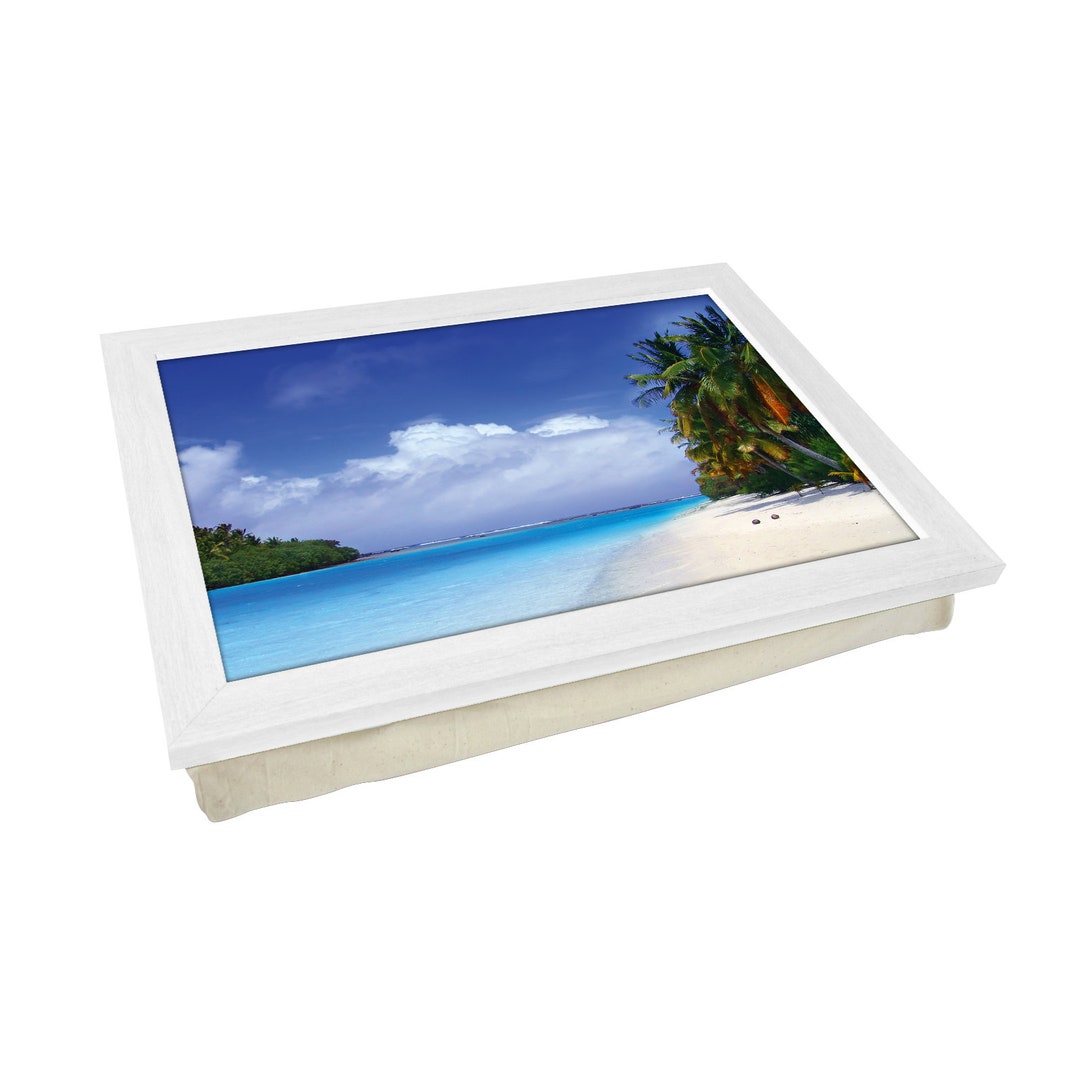 Bali Beach Photo Lap Tray L156 Personalised Gift Cushioned Laptray