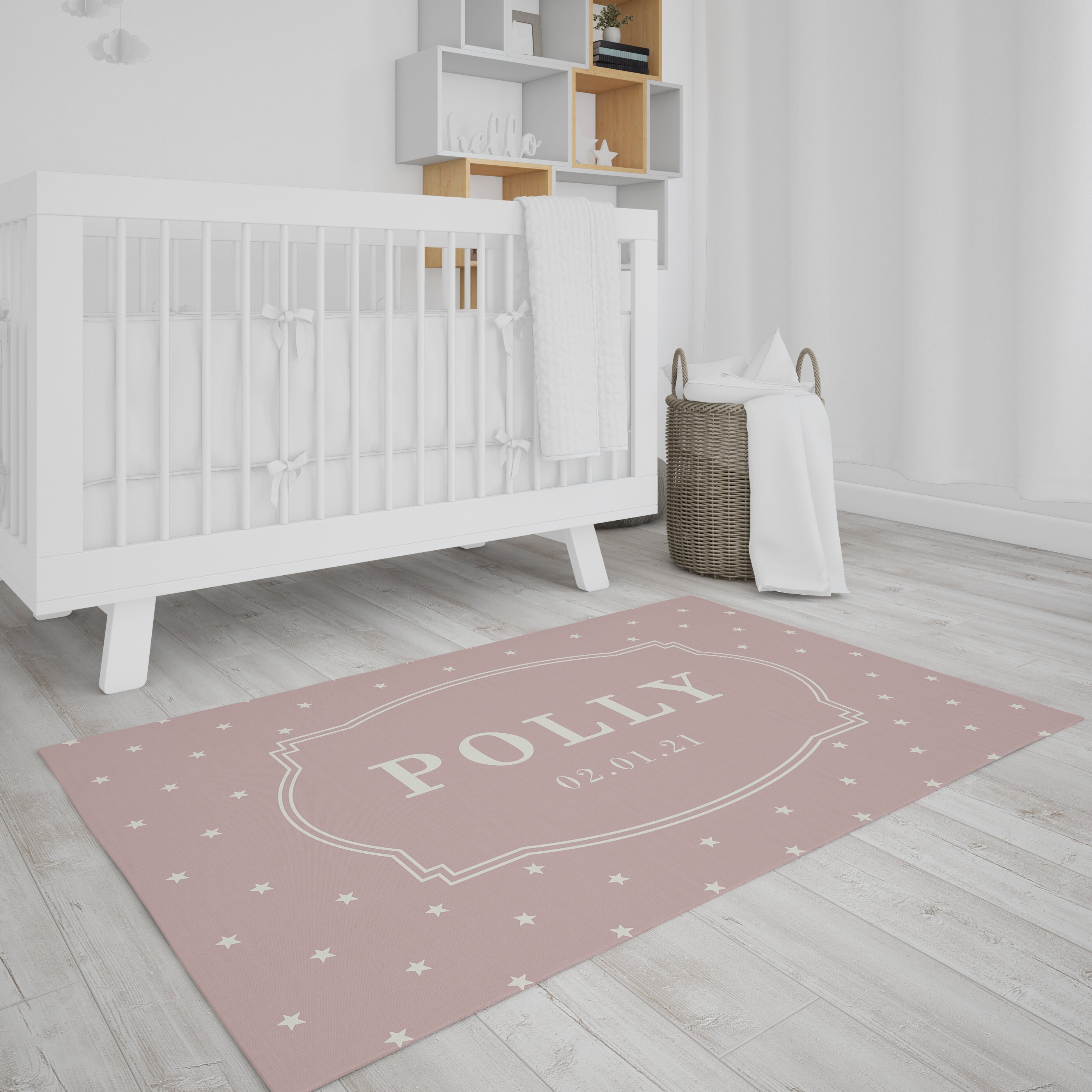 Alfombra de piso de dormitorio Estrellas Melocotón | Etsy
