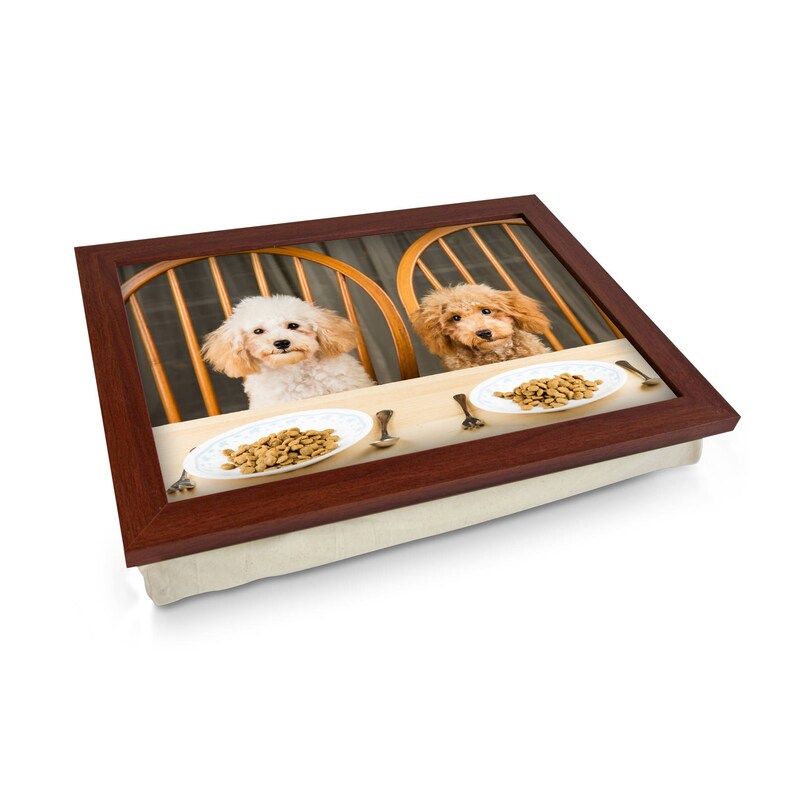 Dogs at Dinner Table Lap Tray L0220 Personalised Gift Etsy