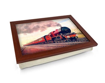 Royal Scotsman Zug 1928 Schoßtablett - L0118 | Personalisiertes Geschenk Einzigartiges Geschenk | Gepolstertes Knietablett | Hohe Qualität | Laptop Schreibtisch