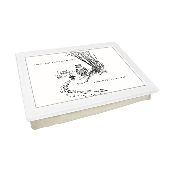 Winnie The Pooh 1926 Lap Tray - L1026 Personalisiertes Geschenk | Einzigartiges Geschenk | Gepolstertes Laptray | Hohe Qualität | Laptop Schreibtisch mit Sitzsack Kissen