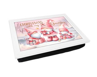 Weihnachts-Wichtel Gepolstertes Schoßtablett L1137 - Personalisieren | Laptop Schreibtisch | Essen und servieren | Basteln | Mehrzweckgeschenk für Zuhause