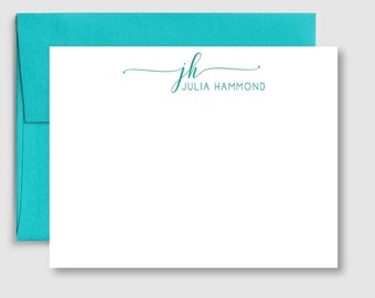 MONOGRAM NOTE CARDS | Custom Note Cards | Custom Stationery | Personalized Note Cards | Stationery Gift Sets | Note Card Sets | Style AZ420