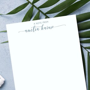 PERSONALIZED NOTEPAD | Custom Notepad | Lined Notepad | A Note From Notepad | Women&#39;s Notepad | Custom Stationery | Style AZ400
