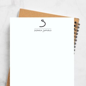 PERSONALIZED NOTEPAD | Custom Notepad | Monogram Notepad | Professional Notepad | Modern Notepad | Business Notepad | Style T5180