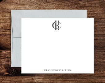 Tarjetas personalizadas / Tarjetas personalizadas / Juegos de papelería con monogramas / Papelería personalizada / Juegos de papelería para regalo / Estilo A1820