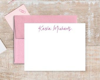 Juego de tarjetas de notas personalizadas / Papelería personalizada / Colores a elegir / Estilo SM950