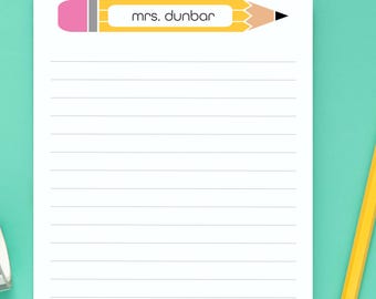 Libreta personalizada para profesores / Regalo de agradecimiento al profesor / Libreta personalizada / Regalo de papelería / Regalo de agradecimiento al profesor / Modelo DC815
