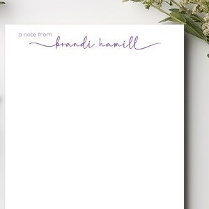 Custom Script Notepad | Personalized Stationery with Name | Style G7471