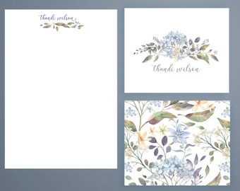 stationery gift etsy flower stationary