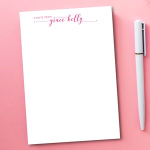 Personalized Script Notepad | Custom Stationery | Style AZ444 immagine 2