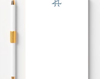Monogram Notepad with Name | Personalized Stationery | Custom Notepad | Style MVM05