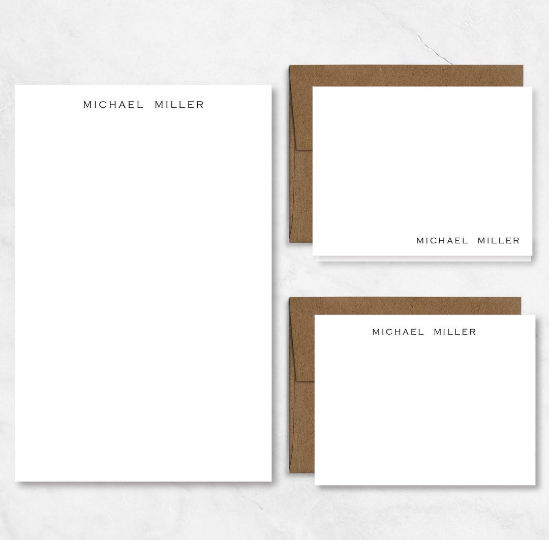 STATIONERY GIFT SET | Custom Note Cards | Personalized Note Pad ...