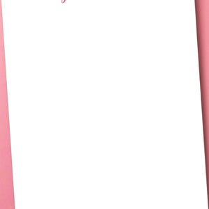 Personalized Script Notepad | Custom Stationery | Style AZ444 immagine 8