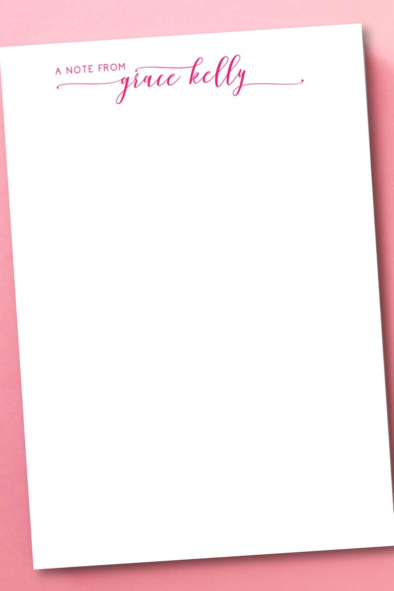 Personalized Script Notepad | Custom Stationery | Style AZ444 immagine 8