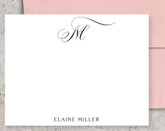 MONOGRAM NOTE CARDS | Custom Stationery Set | Stationery Gift Sets | Style O3201