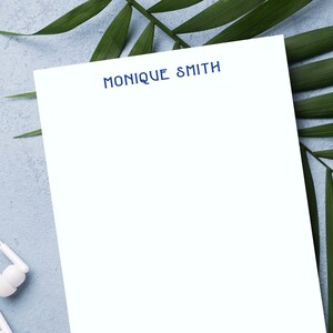 PERSONALIZED NOTEPAD | Custom Notepad | Notepad with Name | Custom Stationery | Business Notepad Lined Notepad | Style M2221