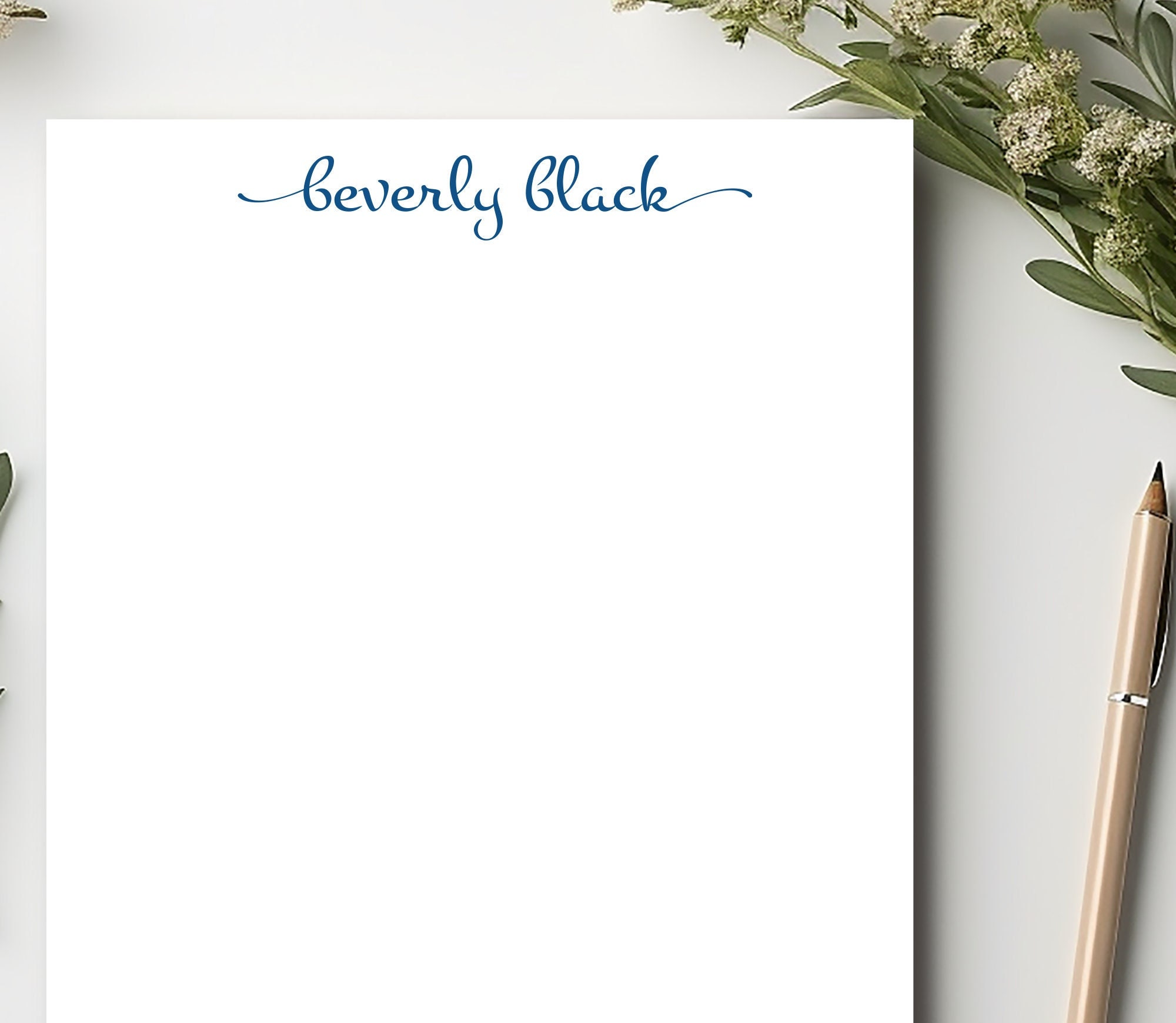 PERSONALIZED NOTEPAD | Custom Notepad | Notepad With Name | Script Name ...
