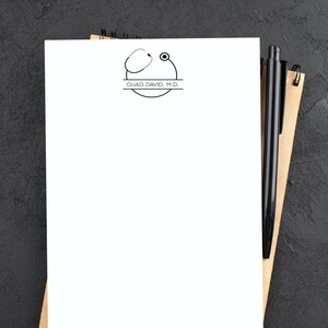 PERSONALIZED DOCTOR NOTEPAD | Stethoscope Notepad | Nurse Memo Pad | Medical Profession Memo Pad | Custom To Do List | Style DC988