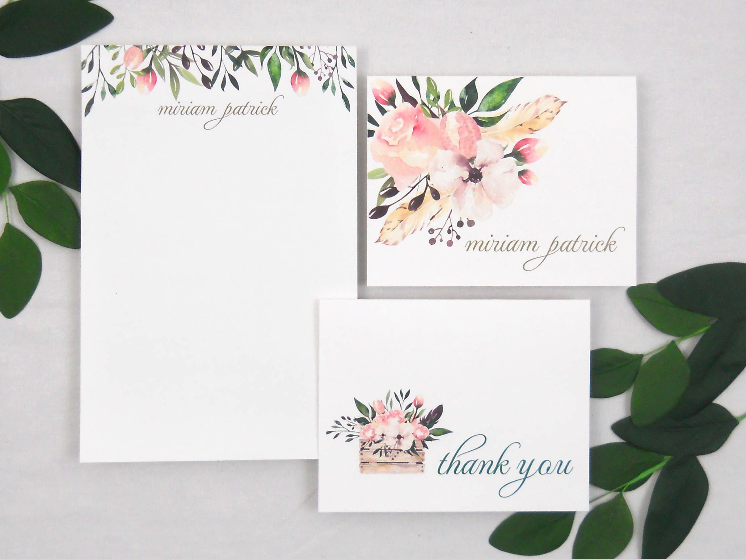 Personalized Stationery STATIONERY GIFT SET Personalized Etsy