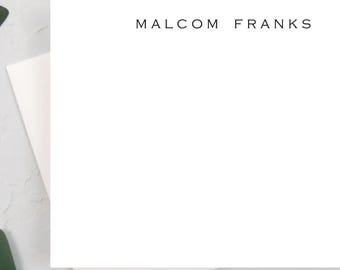 PERSONALIZED NOTE CARDS | Custom Note Cards | Custom Stationery | Personalized Writing Set | Men's Stationery Set | Style C5665