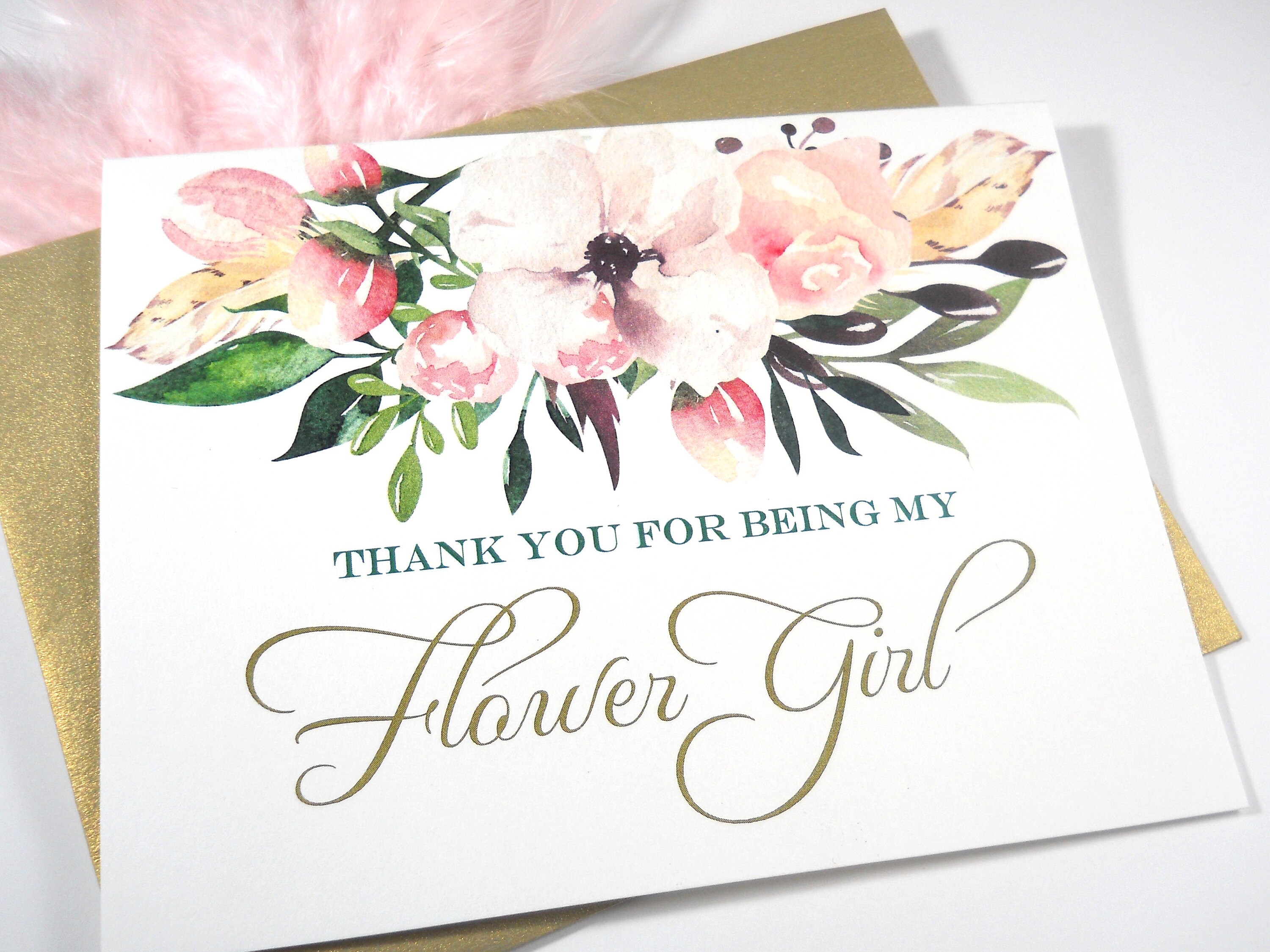 thank you for being my flower girl gift