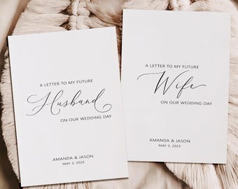 Personalized Wedding Letter | To My Bride or Groom Card | Vow Book | S0161