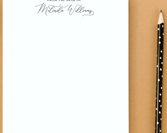 PERSONALIZED NOTEPAD | Custom Notepad | Lined Notepad | From the Desk of Notepad | Script Notepad | To Do List Notepad | Style E2995