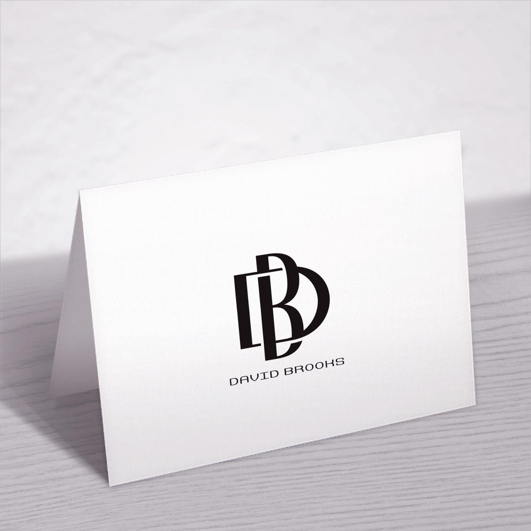 Personalized FOLDED NOTE CARDS | Monogram Note Card Set | Custom Note ...