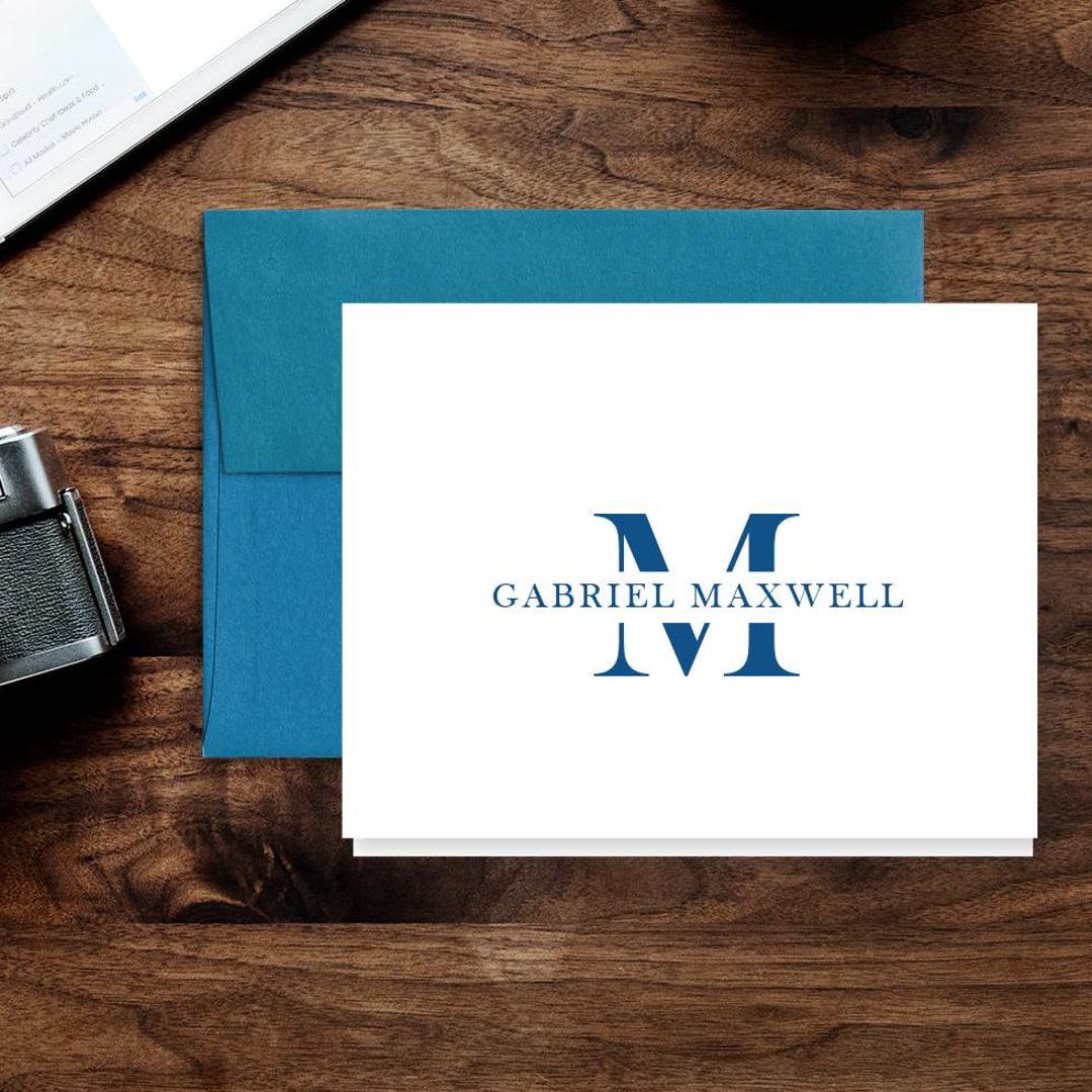 MONOGRAM Note Card Set | Personalized Stationery Gift Sets | Style ...