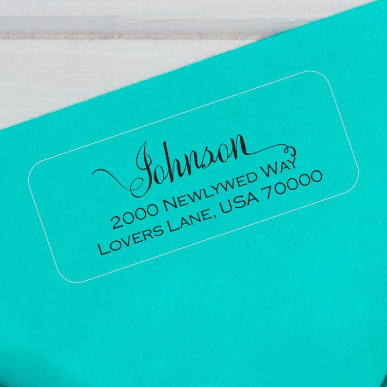 Family Label Return Address Label Couples Return Label Transparent Label Return Address Stickers Wedding Address Label Address Sticker