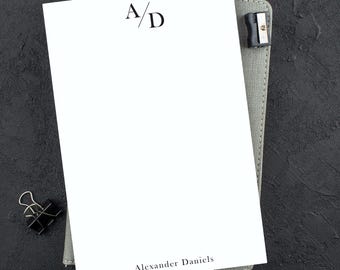 MONOGRAM NOTEPAD | Personalized Notepad | Custom Notepad | Men's Notepad | Professional Notepad | Business Notepad | Style B4104