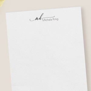 PERSONALIZED NOTEPAD | Custom Stationery with Name | Style F5512