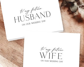 Bride and Groom Wedding Day Cards | To My Husband Card | Card for Wife | Style CL488