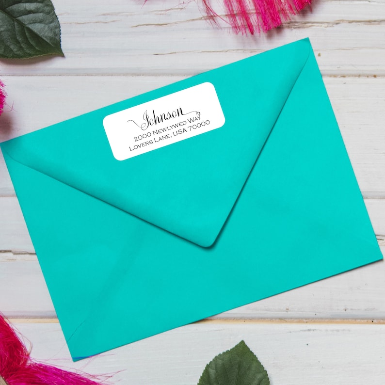 Family Label Return Address Label Couples Return Label Transparent Label Return Address Stickers Wedding Address Label Address Sticker