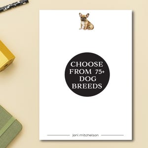 PERSONALIZED Dog Notepad | Custom Writing Sheets | Dog Lover Gift Set | Notepad with Name | Canine Gift | Style DOG99