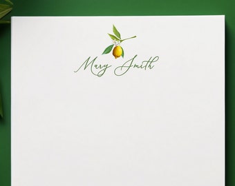 Bloc de notas personalizado / Bloc de notas con temática de limón / Bloc de notas con vegetación / Bloc de notas para mujer / Bloc de notas grande personalizado / Bloc de notas decorativo / Estilo DC125