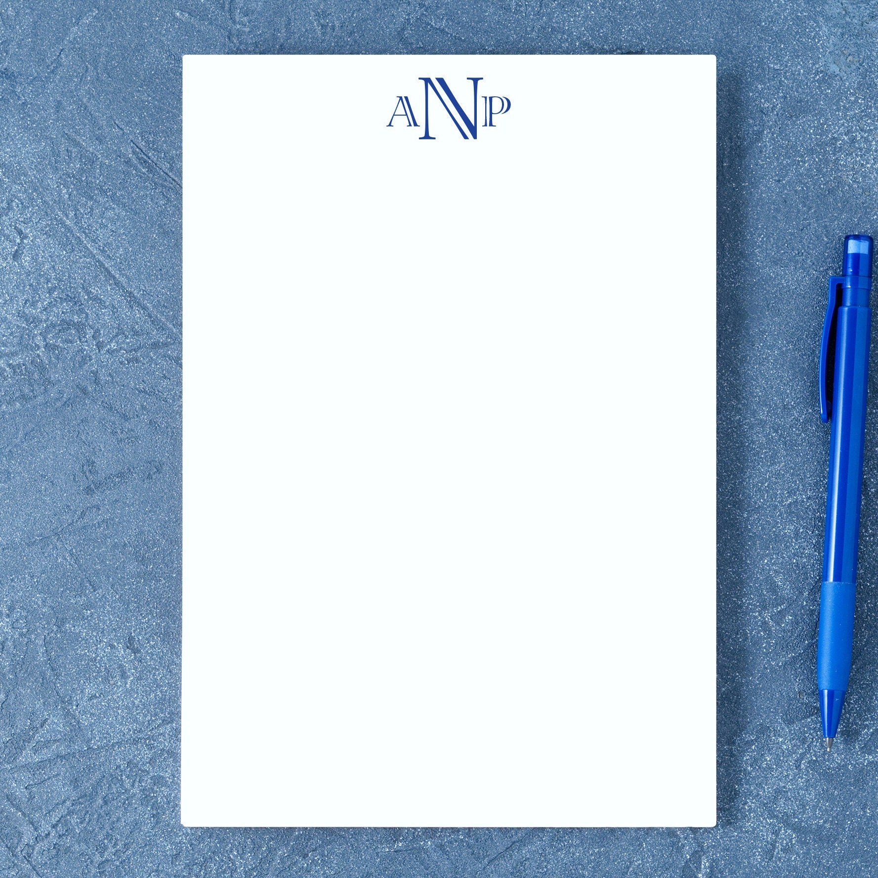 PERSONALIZED MONOGRAM NOTEPAD | Custom Notepad | Professional Notepad ...
